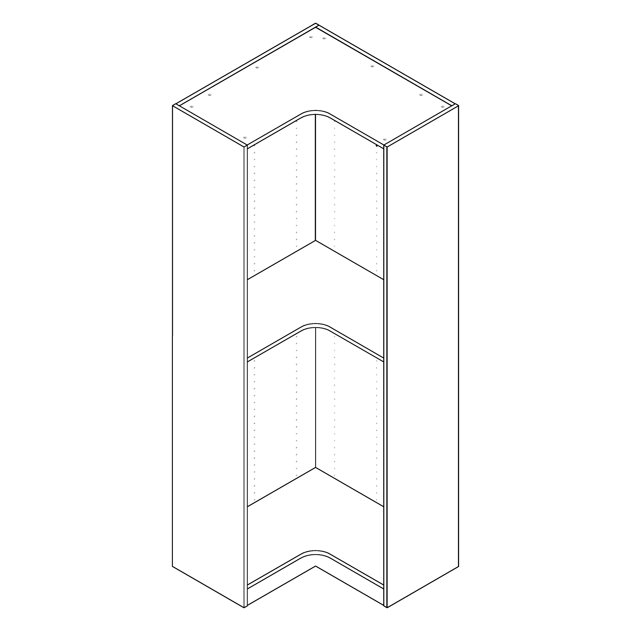 Freestanding Corner Wardrobe Closet