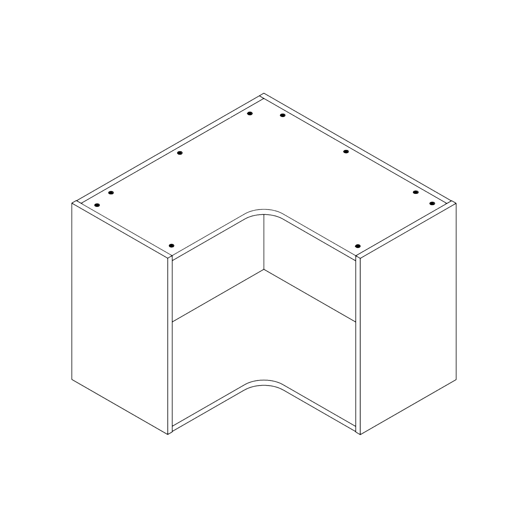 Wardrobe Top Corner Extension - Stackable Closet Height Extender Add-On for High Ceilings